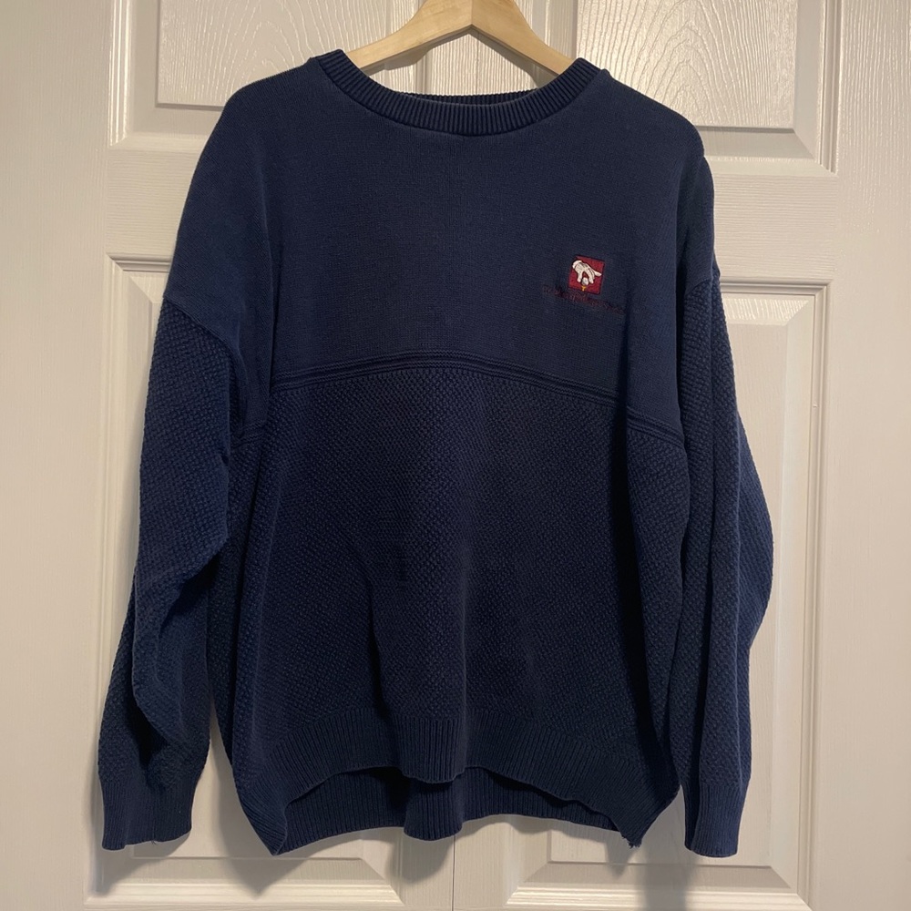 THE DISNEY STORE Vintage 90's Mickey Golf Knit Sweater Mens XL Golf Logo